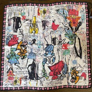 Christian Lacroix Square Silk Scarf